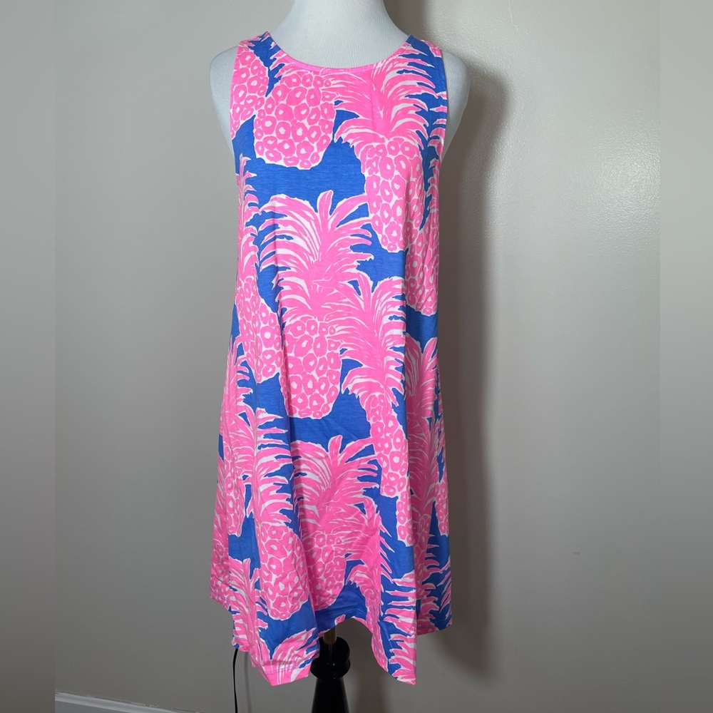 Lilly Pulitzer Pink and Blue Pineapple Dress